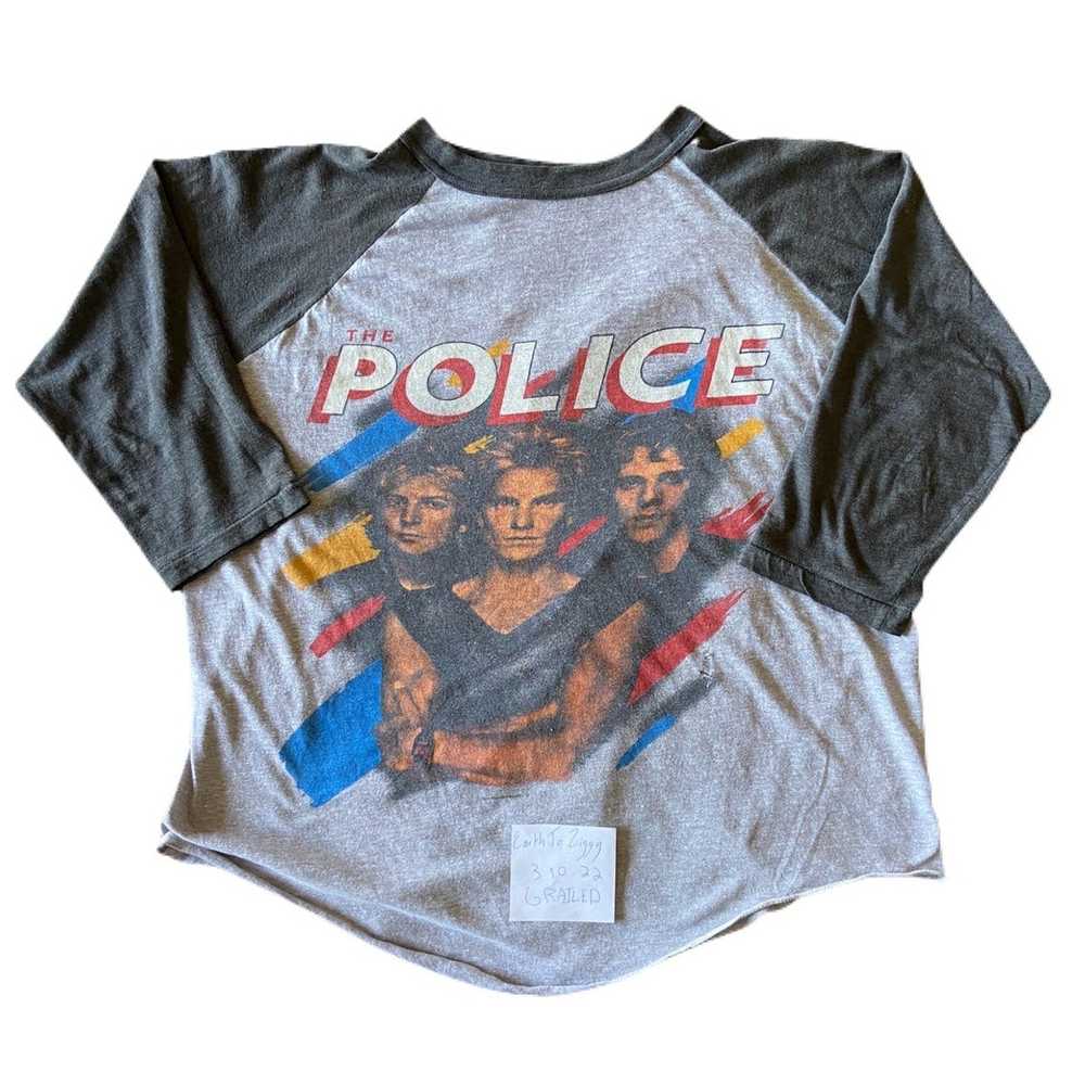 Vintage The Police North America 1983-1984 Raglan… - image 5