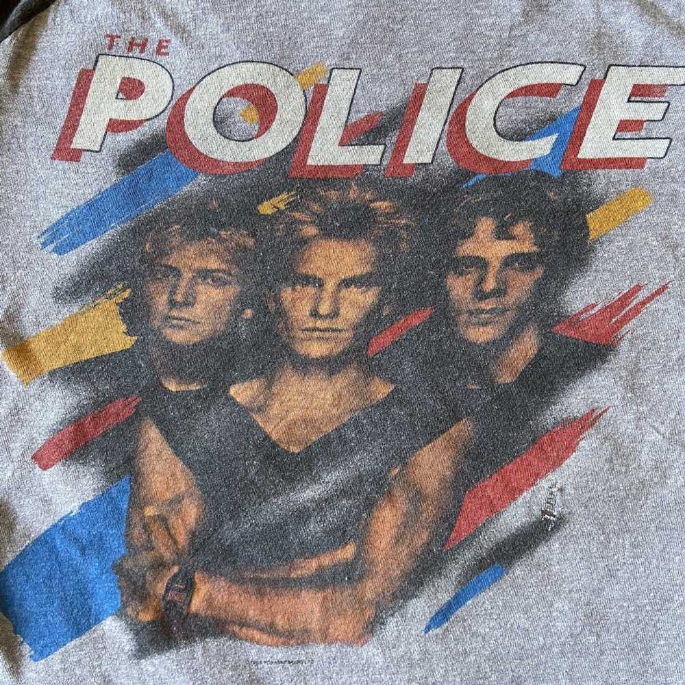 Vintage The Police North America 1983-1984 Raglan… - image 7