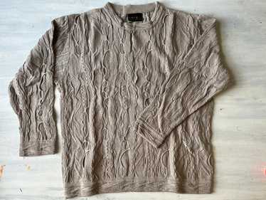 GECCU 3D-knitted crew neck ‘Wombat’ cotton jumper 