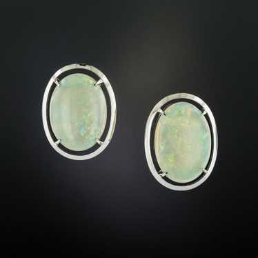 Estate Opal Earrings - image 1