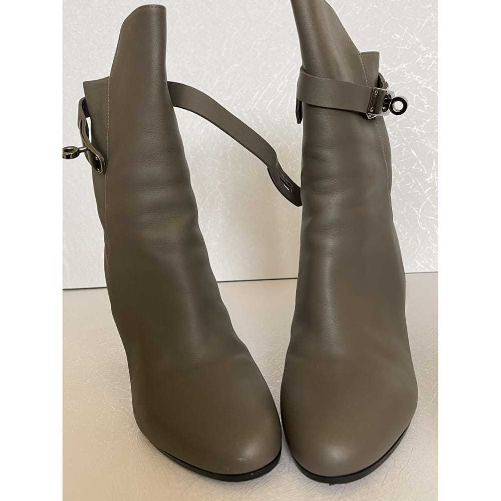 Hermès Leather ankle boots - image 10