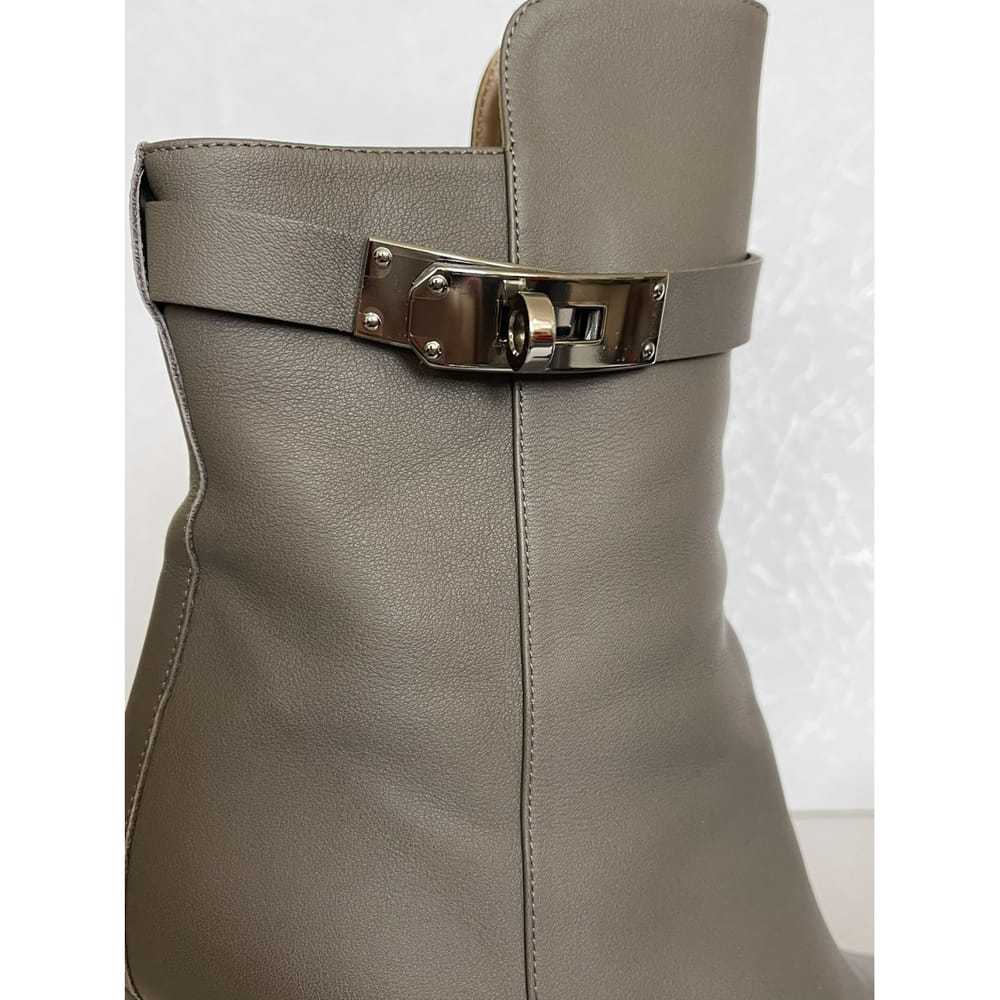 Hermès Leather ankle boots - image 7