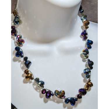 Other Glass Oil Slick Wiggle Necklace - image 1