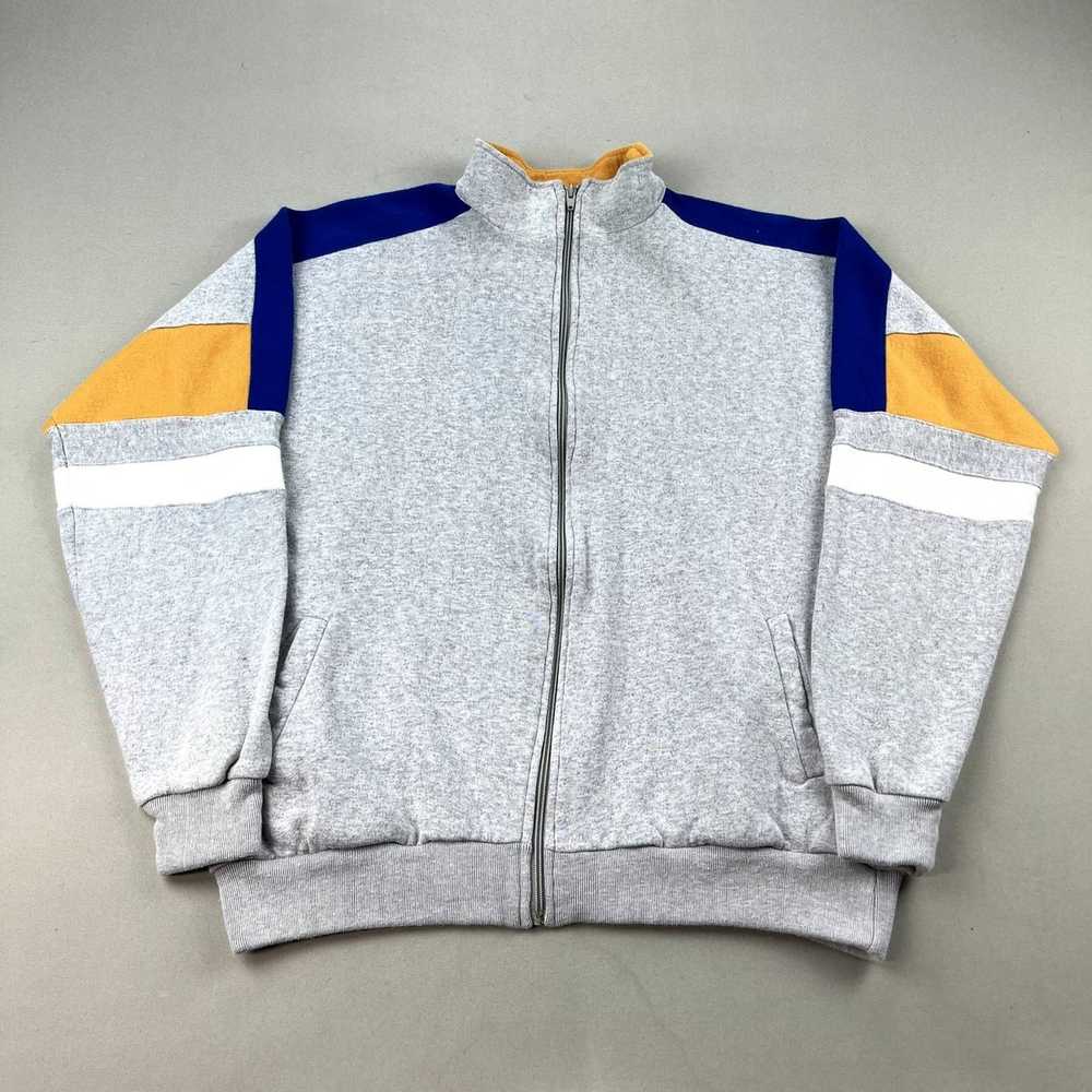 Trader Bay × Vintage Vintage Gray Sweatshirt Jack… - image 1