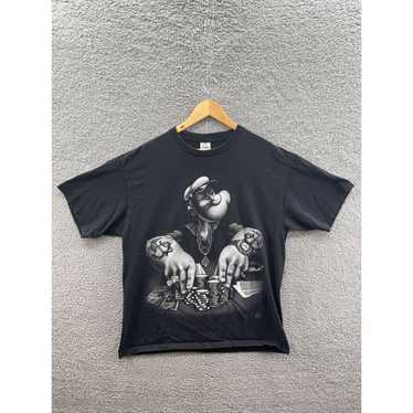 Delta Delta 2006 Gangster Poker Popeye Black T-Sh… - image 1