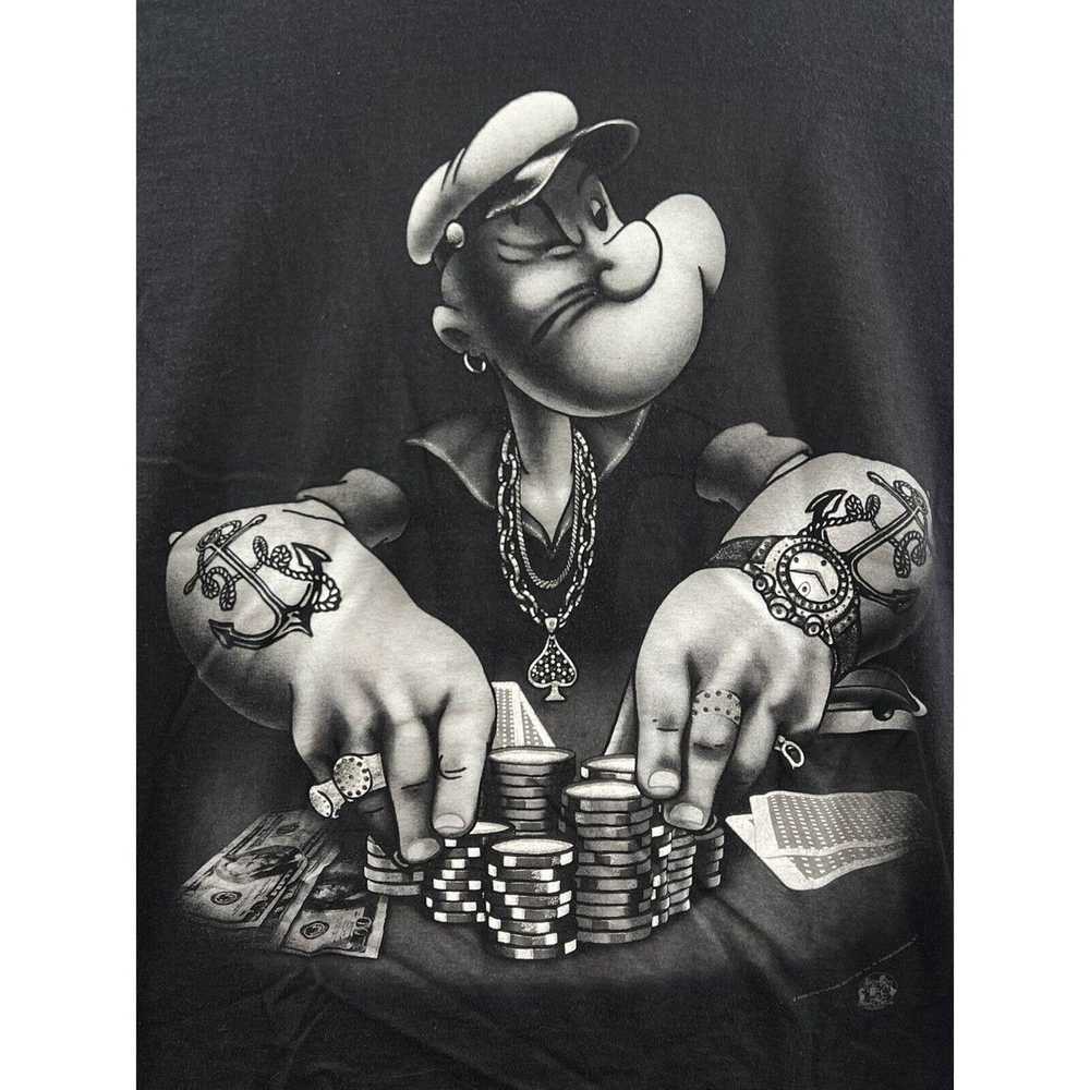 Delta Delta 2006 Gangster Poker Popeye Black T-Sh… - image 2