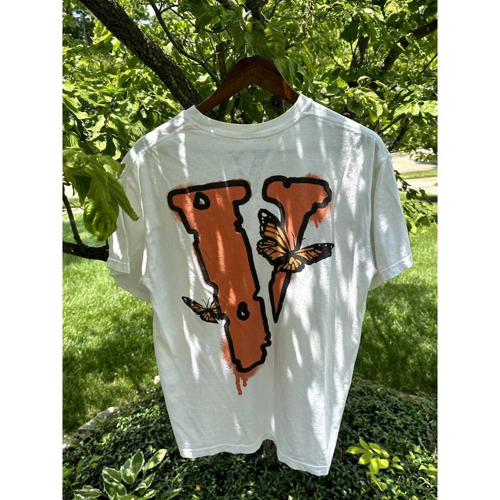 Vlone Juice Wrld X Vlone Butterfly White Tee Size M Gem