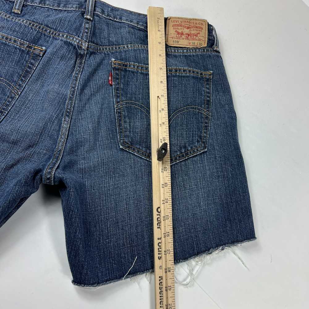 Levi's Levi's Jean Shorts 559 Faded Cut Off Fraye… - image 12