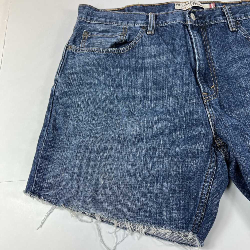 Levi's Levi's Jean Shorts 559 Faded Cut Off Fraye… - image 2