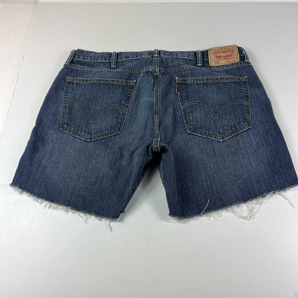 Levi's Levi's Jean Shorts 559 Faded Cut Off Fraye… - image 8