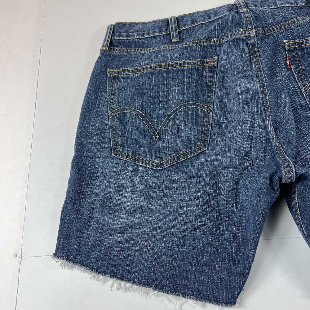 Levi's Levi's Jean Shorts 559 Faded Cut Off Fraye… - image 9