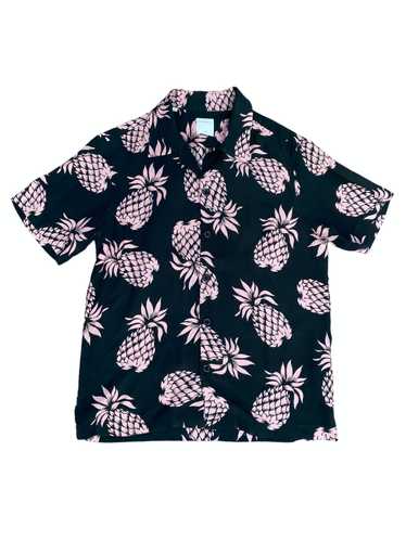 Sandro Black Pink Floral Hawaiian shirt - image 1