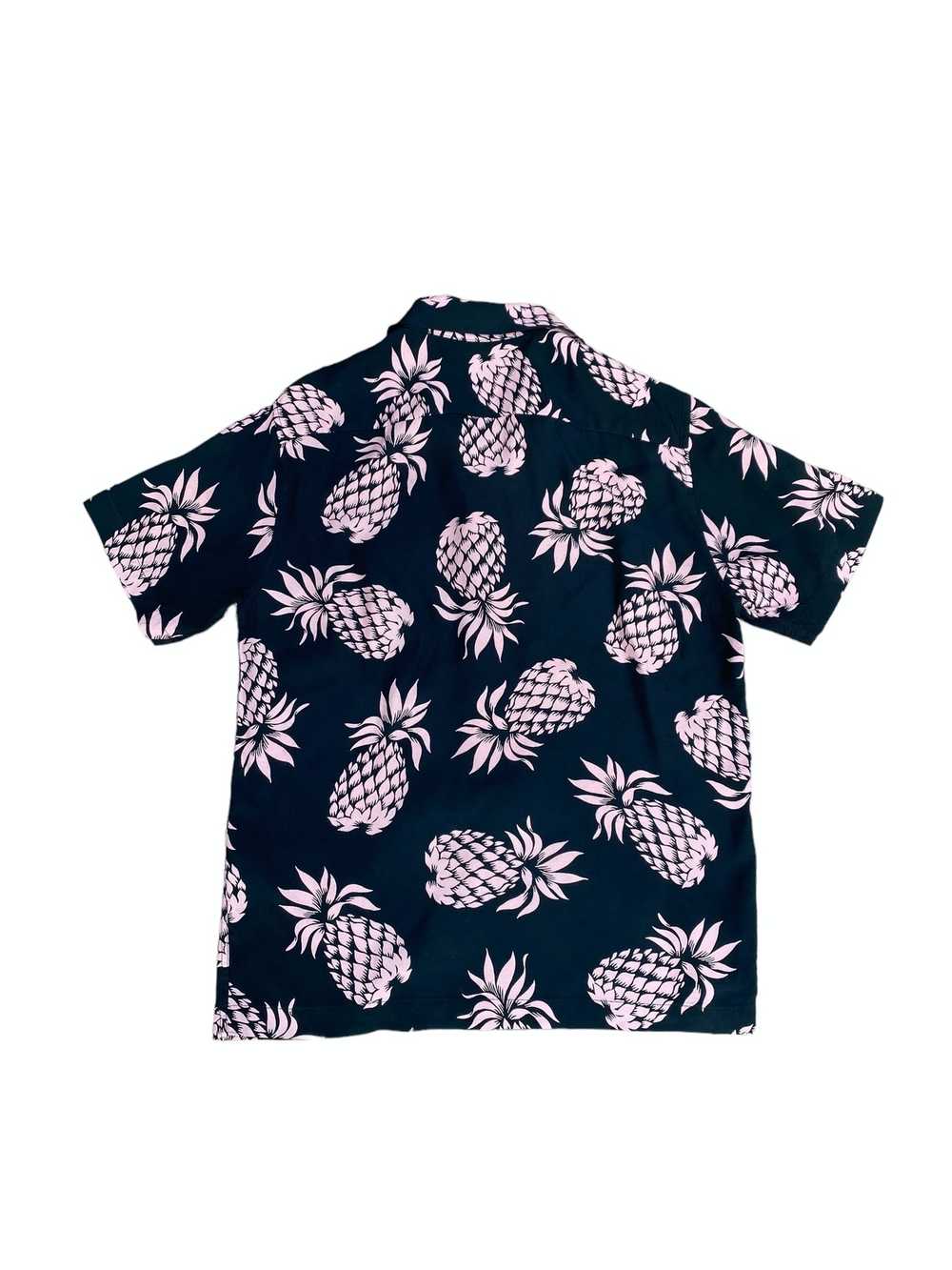 Sandro Black Pink Floral Hawaiian shirt - image 3