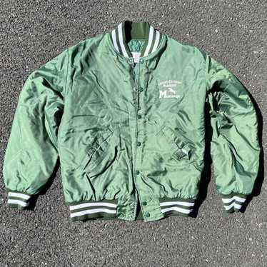 Other Vintage 90s green varsity jacket - image 1