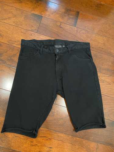 Drifter Black Cotton Shorts