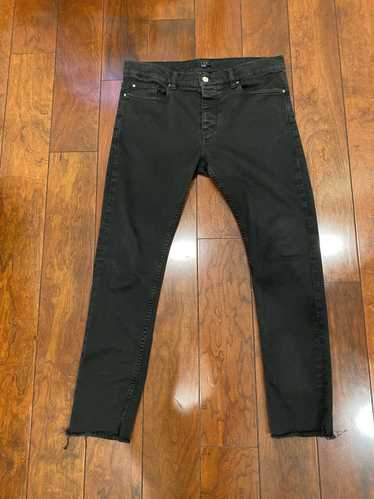 Iro Faded Black Jeans w/ Raw Hem