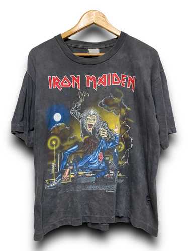 Vintage Iron Maiden Concert T Shirt 1990 Tailgunner World Tour Black L –  Black Shag Vintage