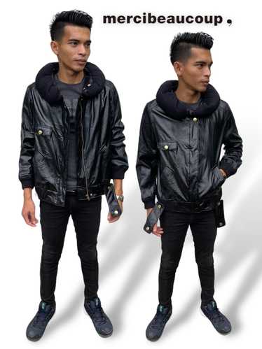 ISSEY MIYAKE Leather Biker Jacket Coat Large NEW Vintage! | eBay