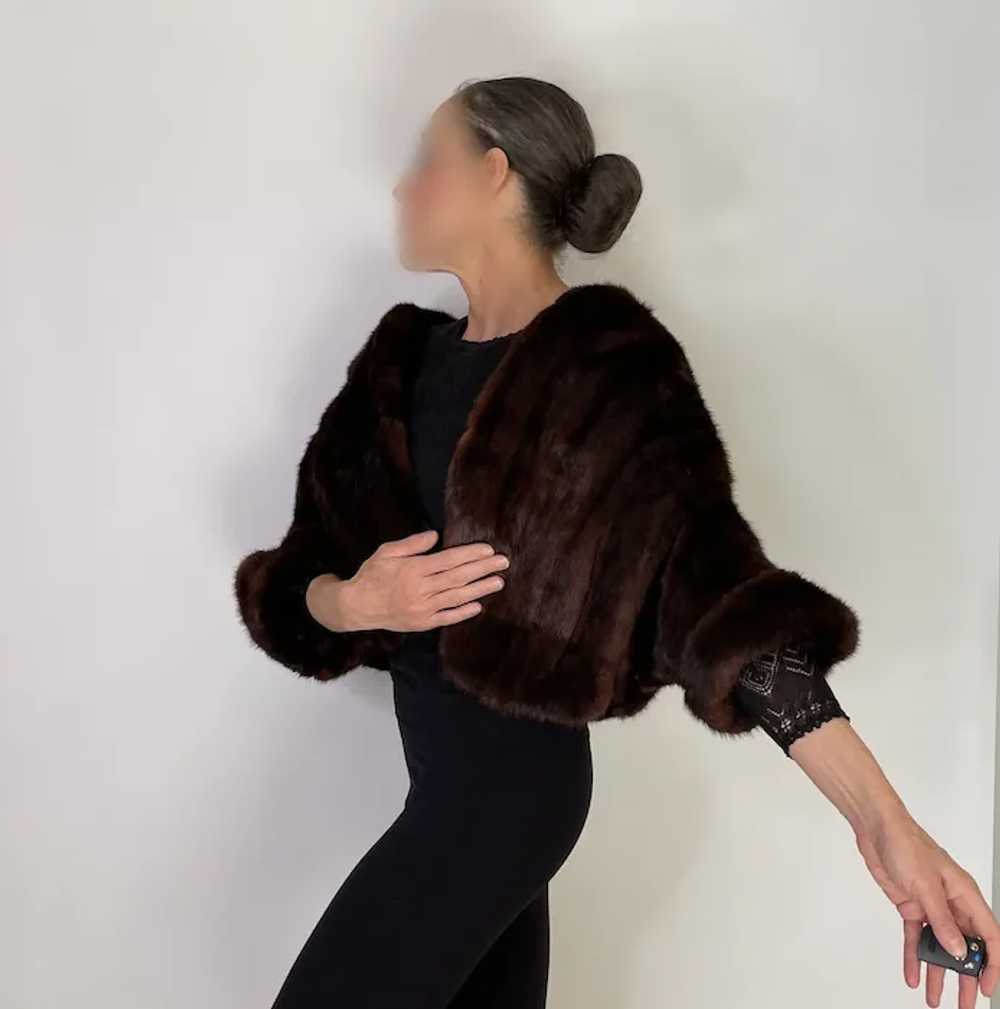 1940s Mink Fur Stole Shrug Jacket Mink Fur Stole … - image 7