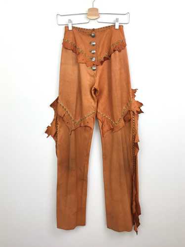 1970s Clifford Olson Artisan Made Leather Pants - image 1