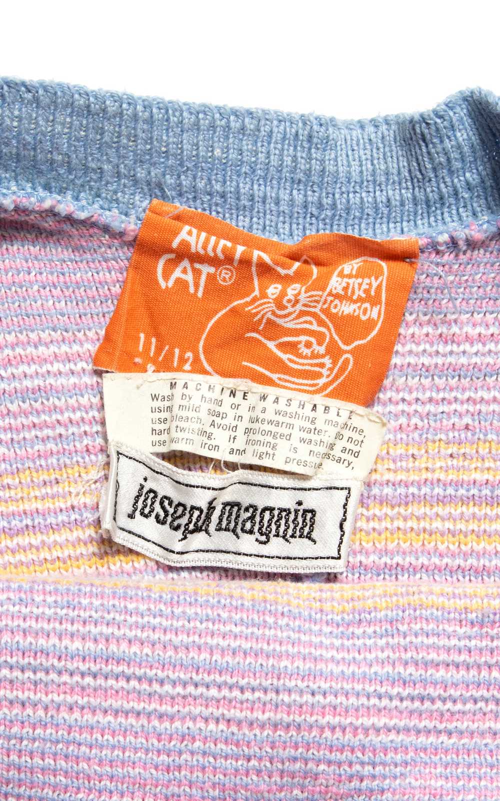 1970s ALLEY CAT by BETSEY JOHNSON Novelty Sweater… - image 7