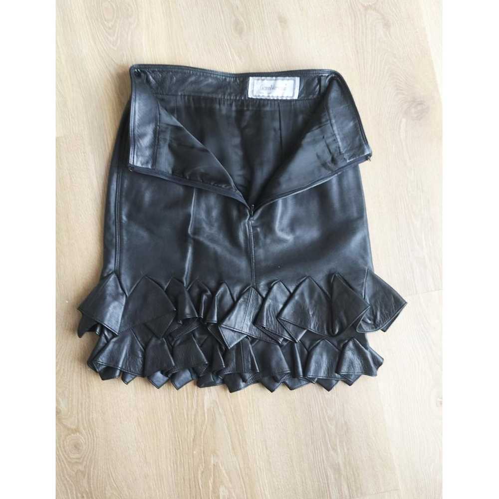 Gianni Versace Leather mid-length skirt - image 2