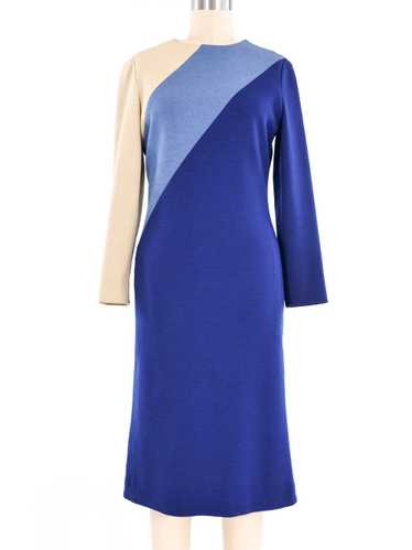 1960s Pierre Cardin Color Block Knit Dress
