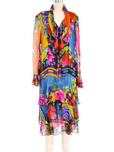 Ungaro Floral Flutter Dress