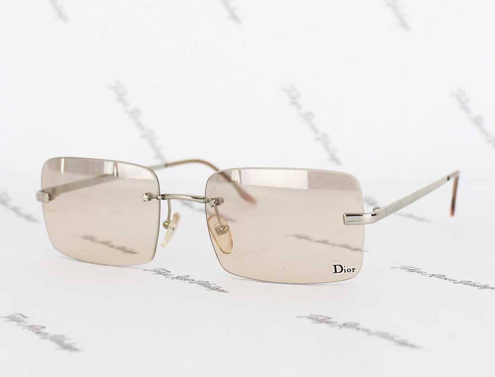 Christian Dior Logo Lens Tinted Glasses Rare Sung… - image 1