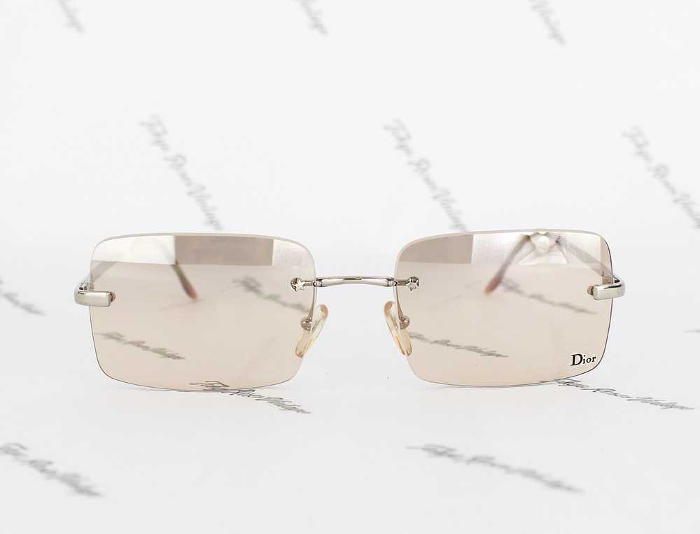 Christian Dior Logo Lens Tinted Glasses Rare Sung… - image 2
