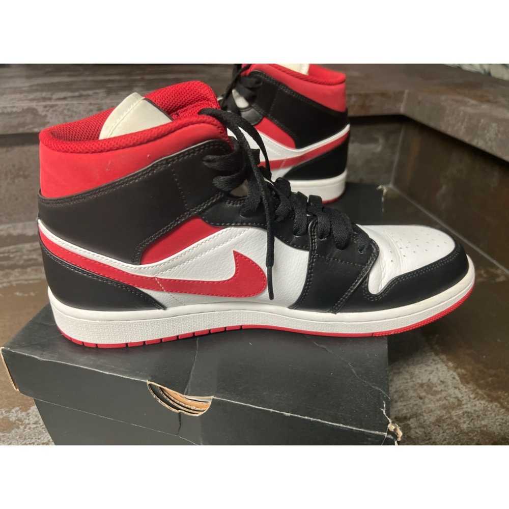 Nike Jordan 1 Mid Gym Red Black White Used Size 1… - image 10