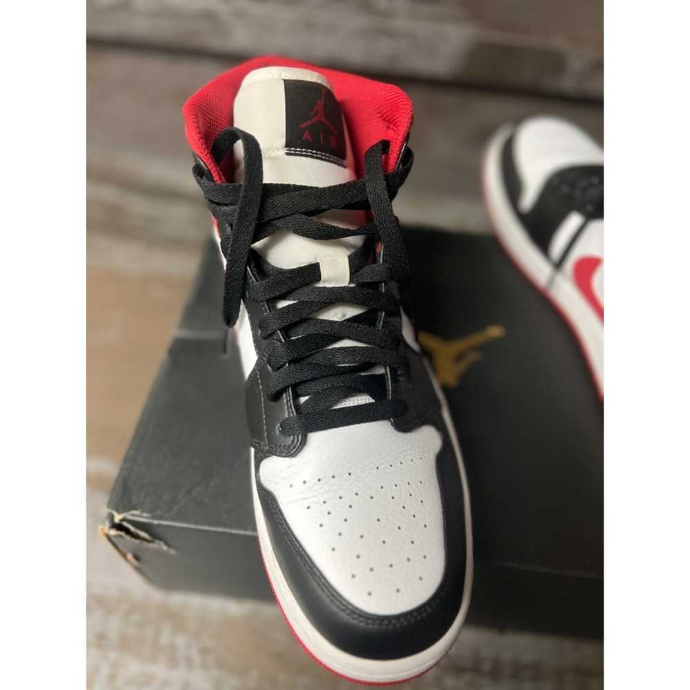 Nike Jordan 1 Mid Gym Red Black White Used Size 1… - image 11