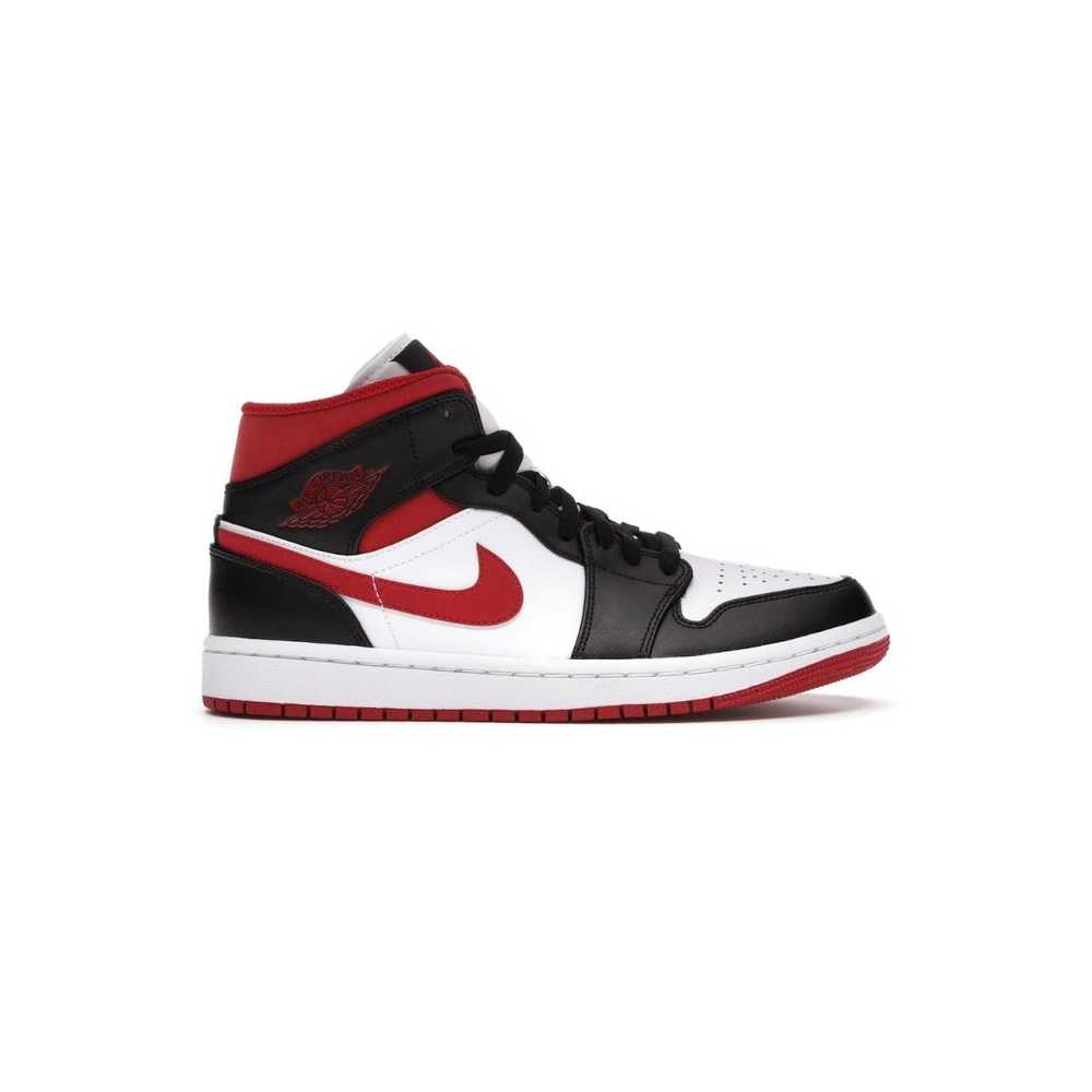 Nike Jordan 1 Mid Gym Red Black White Used Size 1… - image 1