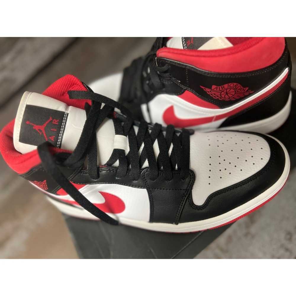 Nike Jordan 1 Mid Gym Red Black White Used Size 1… - image 3