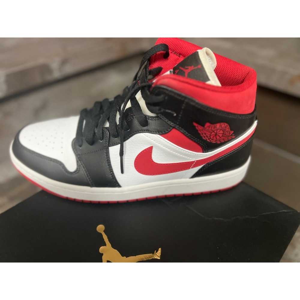 Nike Jordan 1 Mid Gym Red Black White Used Size 1… - image 7