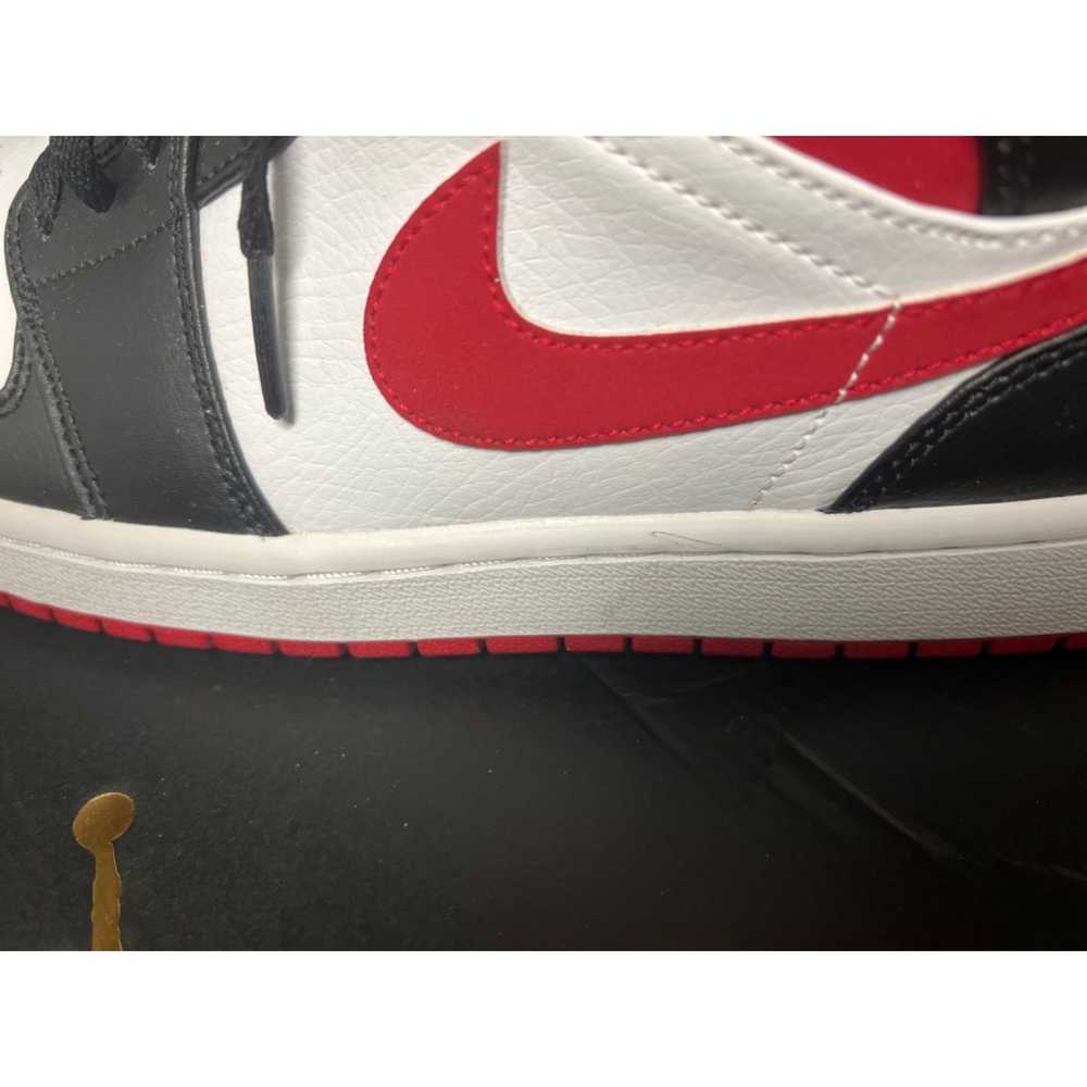 Nike Jordan 1 Mid Gym Red Black White Used Size 1… - image 8