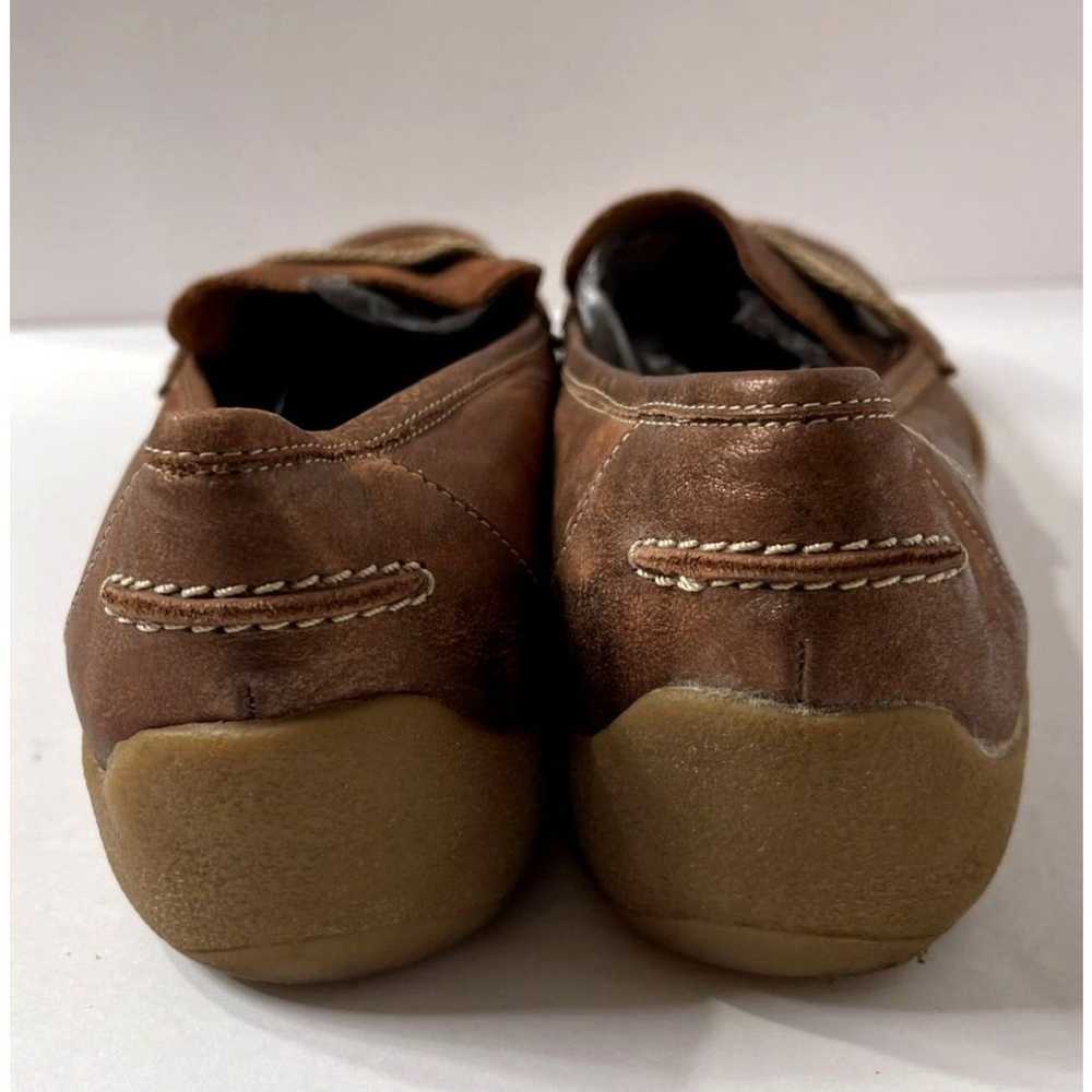Vintage Sesto Meucci Leather Loafer Shoes Metalli… - image 4