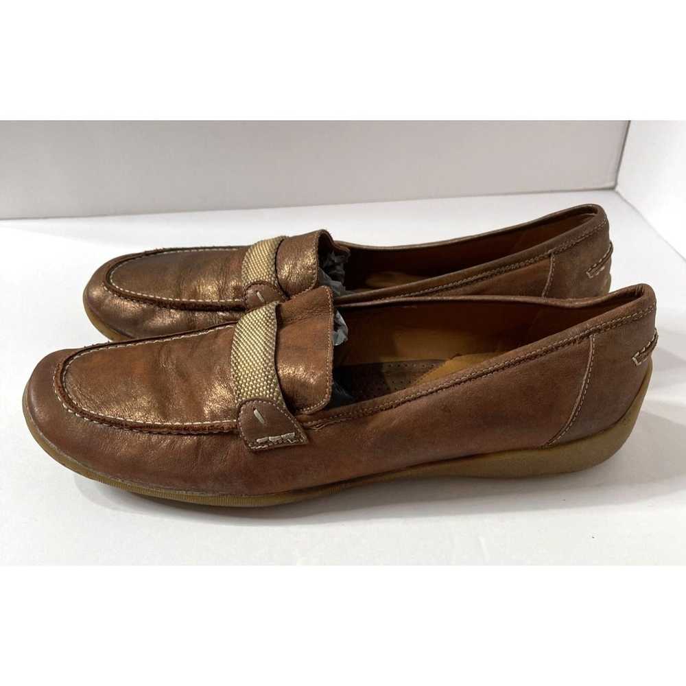 Vintage Sesto Meucci Leather Loafer Shoes Metalli… - image 5