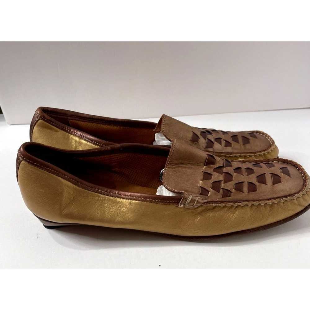 Designer Sesto Meucci Leather Loafer Driver Shoes… - image 2
