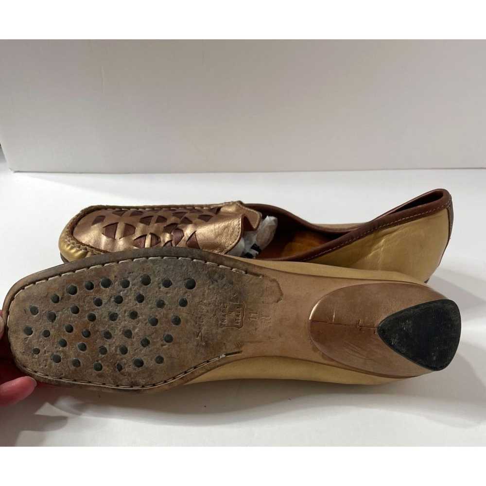Designer Sesto Meucci Leather Loafer Driver Shoes… - image 5