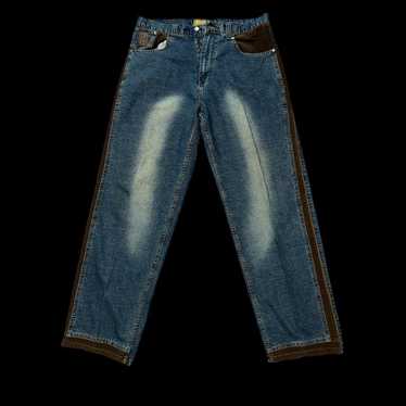 Vintage Skater Wide Leg Carpenter Jeans 34x32 Brooklyn Xpress Dark