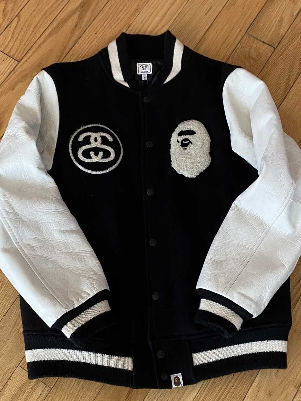 Bape × Stussy Used Bape x Stussy Varsity Jacket Medium - Gem