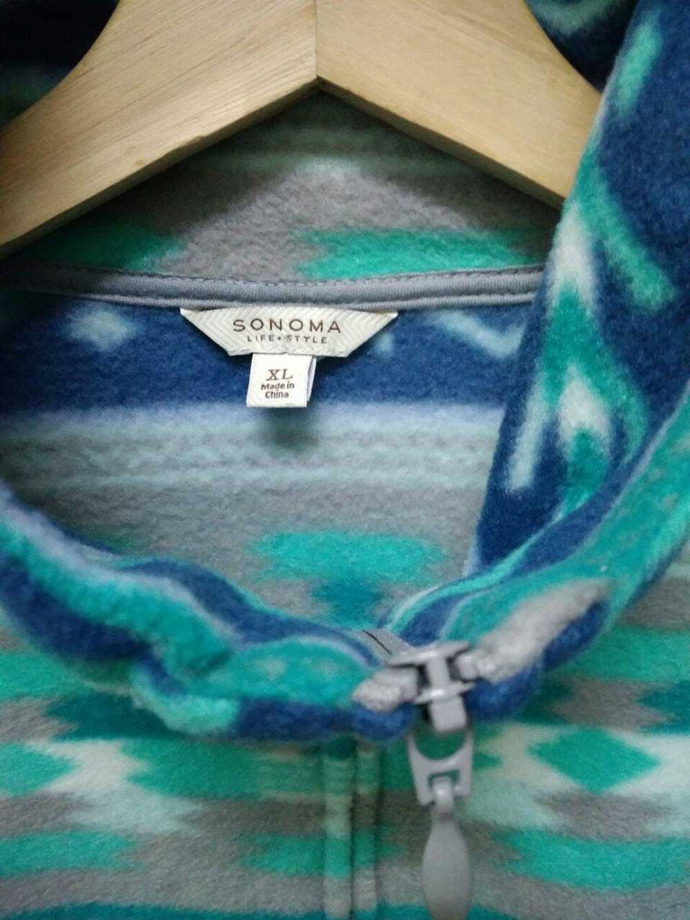 Sonoma SONOMA Fleece Full Zip Fleece Aztec Warm J… - image 3