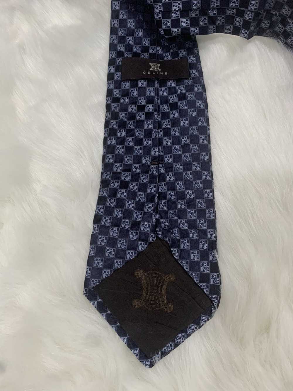 Celine × Vintage STEAL!! CELINE monogram Tie - Gem