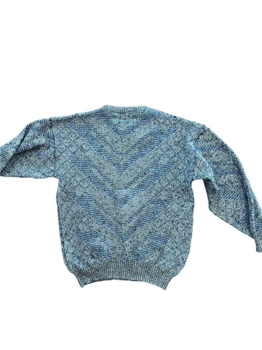 Coloured Cable Knit Sweater × Vintage Vintage Ita… - image 3