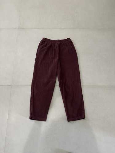 Uo × Urban × Urban Outfitters dark red courduroy