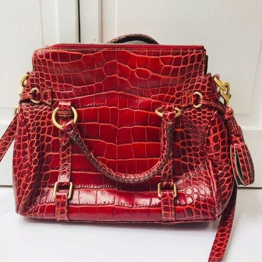 Dooney & Bourke Dooney & Bourke Red Croco Fino Cr… - image 9