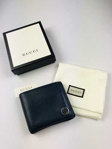 Gucci Gucci blue gg monogram bifold wallet