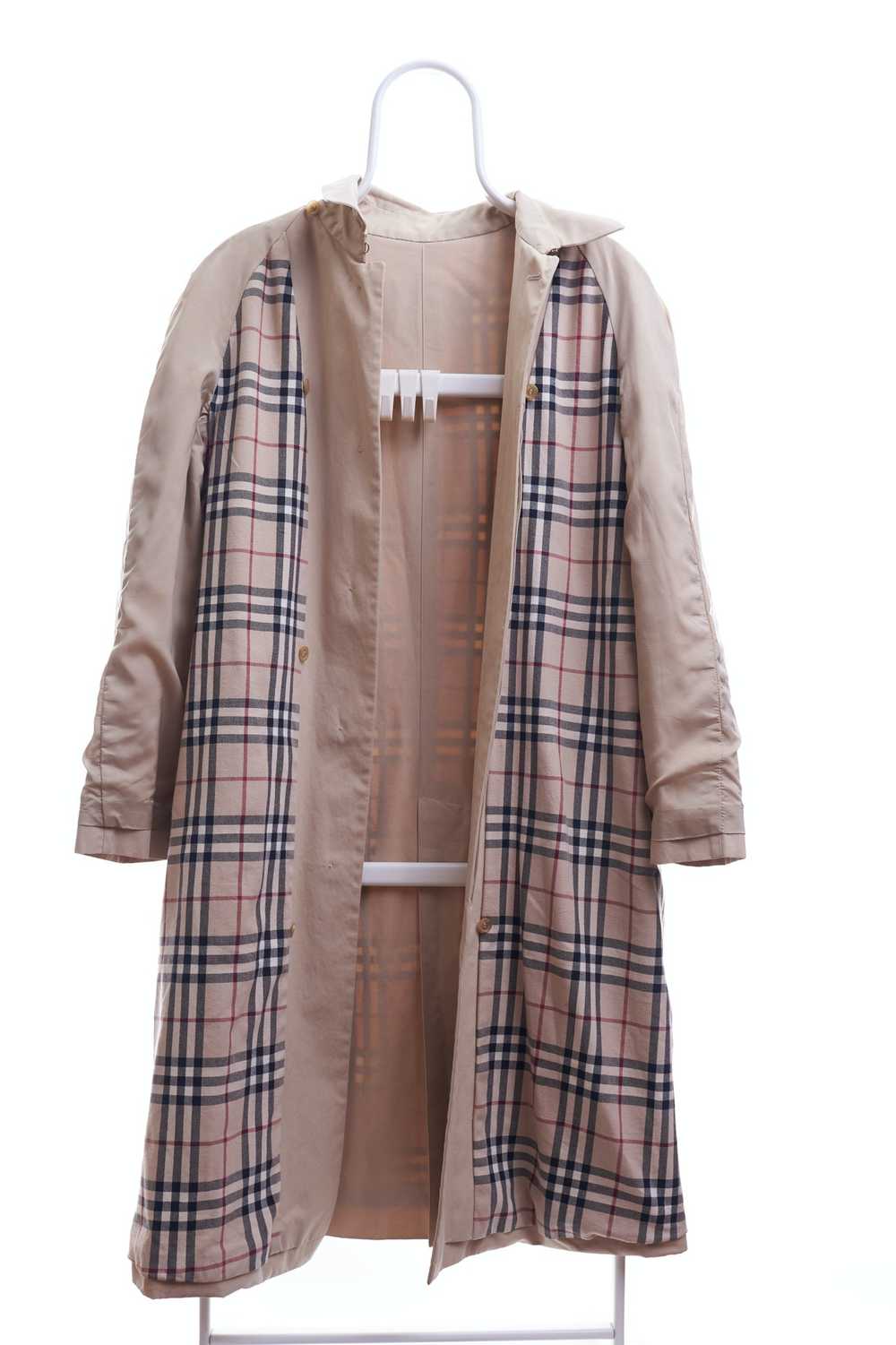 Burberry Burberry London Trench Сoat Plaid Tartan… - image 3