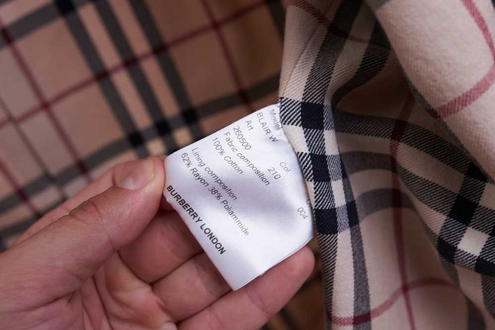 Burberry Burberry London Trench Сoat Plaid Tartan… - image 8